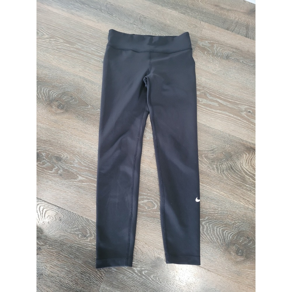 Nike Dri-FIT Leggings Athletic Workout Running Fitness Black Small #18